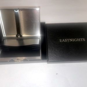 Eastnights aluminum cardholder with money clip black